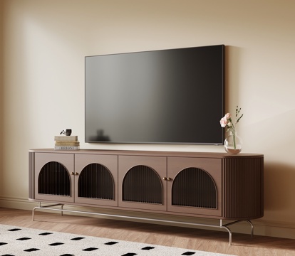 法式复古电视柜su模型