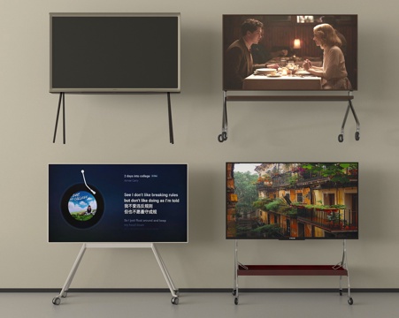  现代电视 液晶屏 移动电视3d模型 