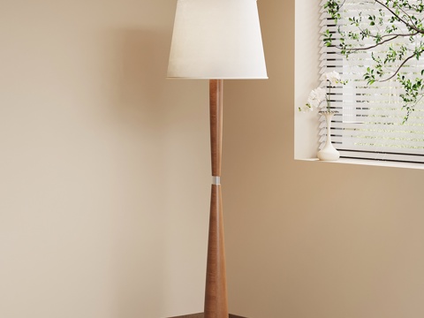 法式中古落地灯su模型