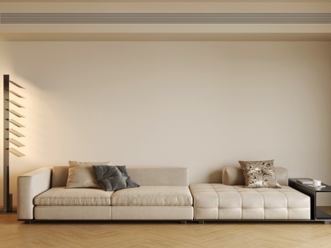 皮革三人沙发 客厅沙发 双人沙发 皮革多人沙发 黑色沙发su模型