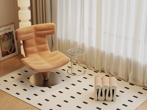 现代休闲椅su模型