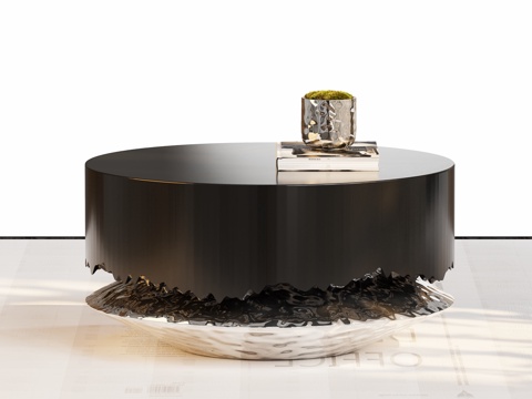 现代客厅异形茶几su模型