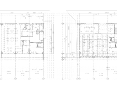 办公室平面图cad施工图