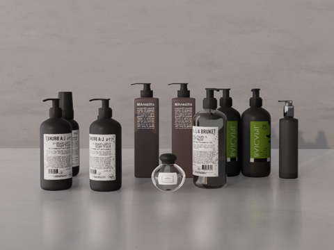 洗护用品su模型