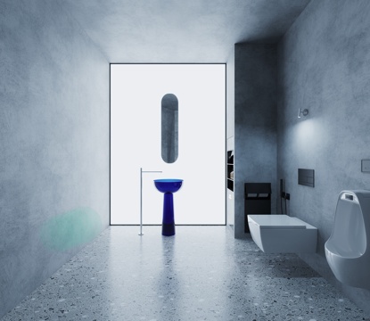  现代卫生间3d模型 