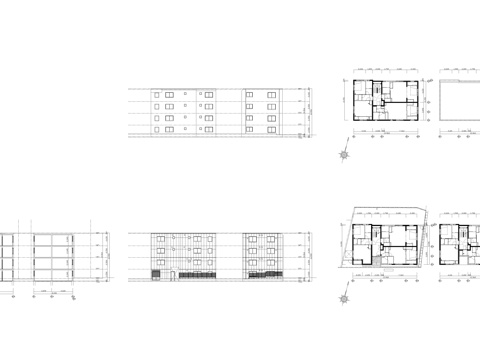 建筑住宅 公寓住宅 办公建筑cad施工图