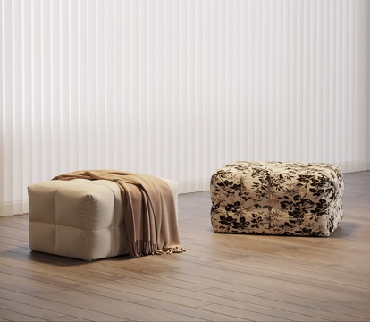 现代凳子 沙发凳 休闲凳 换鞋凳su模型