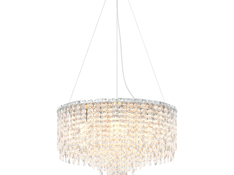  水晶吊灯 餐厅吊灯 金属吊灯 蜡烛吊灯3d模型 