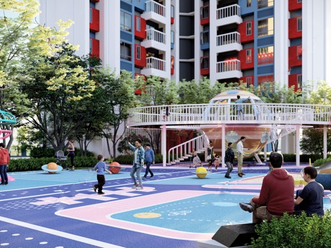 儿童游乐园设施su模型