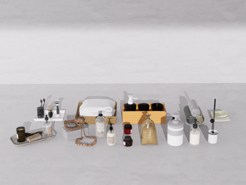 洗护用品su模型