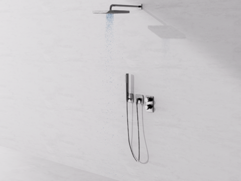 淋浴花洒su模型