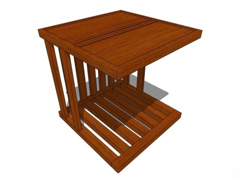 实木角几 实木桌子 桌子 新中式桌子 中式实木桌子 边几su模型