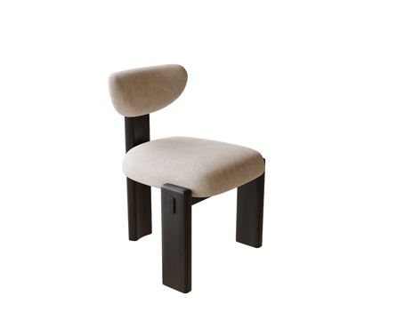 现代单椅 书椅 餐椅su模型