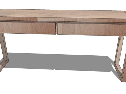 实木书桌 实木桌子 桌子 新中式桌子 新中式实木桌子 书桌su模型