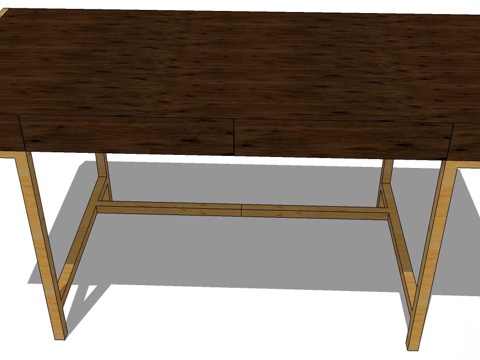 实木餐桌 实木桌子 桌子 新中式桌子 新中式实木桌子 餐桌su模型