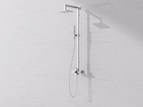 淋浴花洒su模型