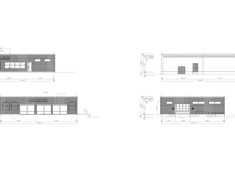餐饮空间 商店 酒吧 饭店 快餐店cad施工图