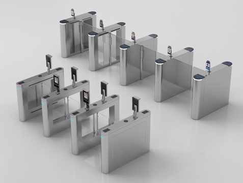 现代公用器材 闸机 门禁机 感应门 闸门 门闸su模型