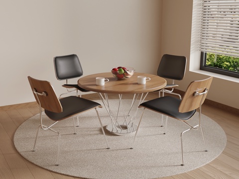 现代洽谈桌椅su模型