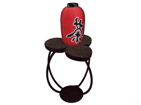 实木角几 实木桌子 桌子 新中式桌子 中式实木桌子 边几su模型