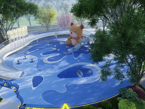 儿童游乐园设施su模型