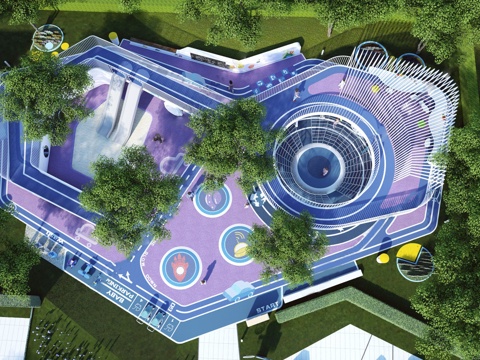 儿童游乐园设施su模型