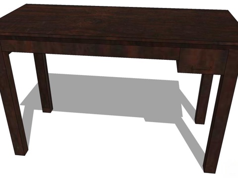 实木书桌 实木桌子 桌子 新中式桌子 中式实木桌子 书桌su模型