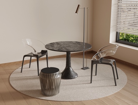 现代洽谈桌椅su模型