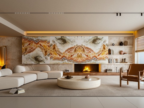 客厅 沙发 茶几 休闲椅3d模型