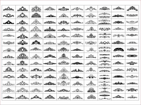 欧式雕花cad施工图
