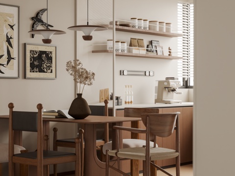 中古餐厅su模型