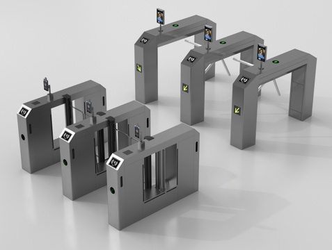  现代公用器材 闸机 门禁机 感应门 闸门 门闸3d模型 