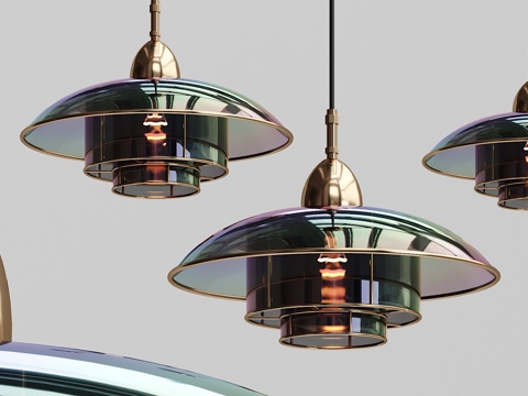  现代 小吊灯3d模型 