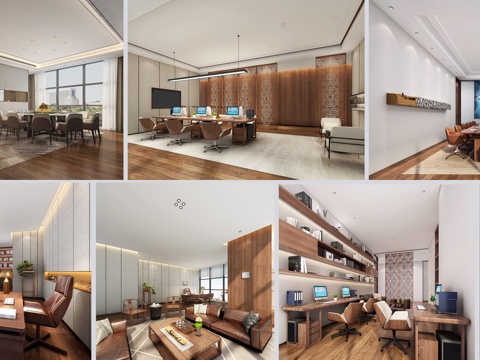 约630平方办公室空间CAD施工图效果图cad施工图