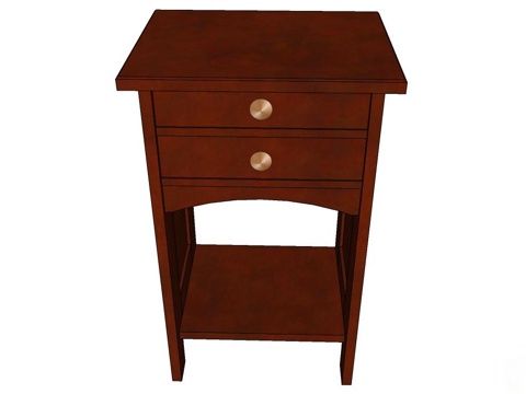 实木角几 实木桌子 桌子 新中式桌子 中式实木桌子 边几su模型