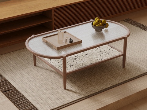 中古风茶几su模型