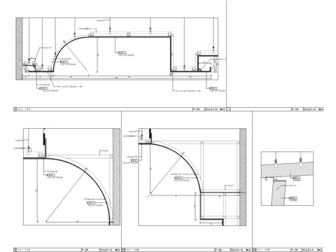 幕墙地面藏灯大样图cad施工图