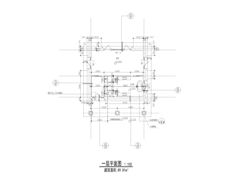 酒店建筑客房施工图cad施工图