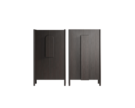  Coma 原木黑色衣柜3d模型 