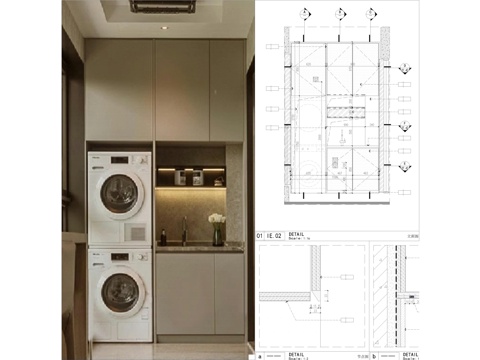 洗衣柜子CADcad施工图