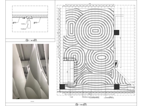 灯箱布天花大样图cad施工图
