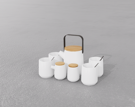 水杯组合su模型