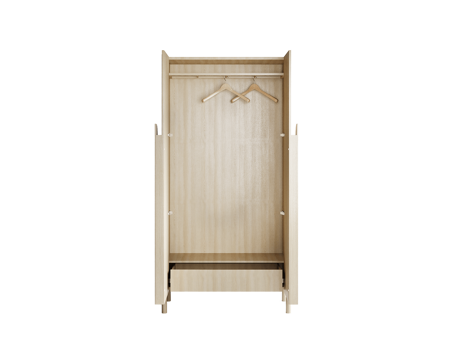  Coma 原木衣柜3d模型 