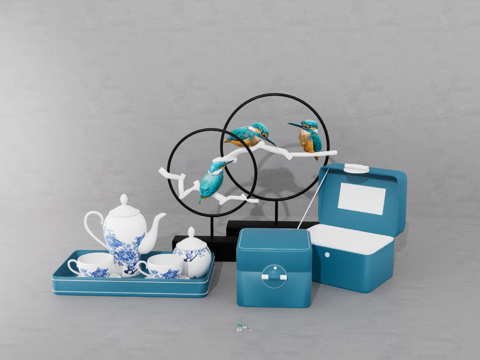 茶具su模型