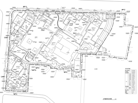 拉萨酒店平面规划图cad施工图