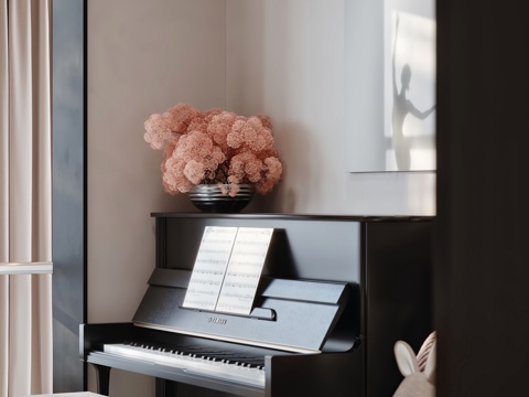  现代儿童房卧室3d模型 