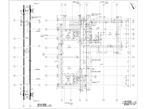 度假酒店建筑施工图cad施工图