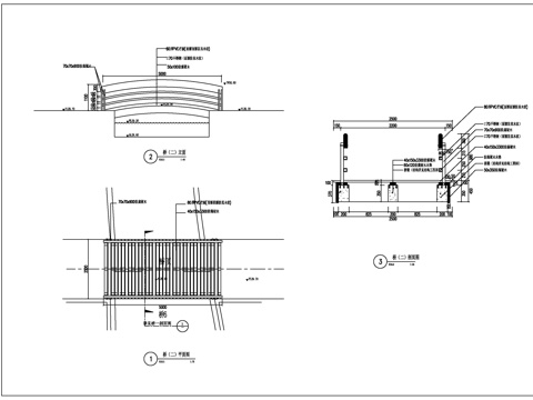 园桥大样图cad施工图