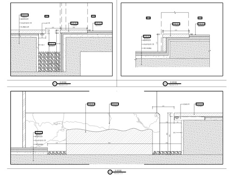 地面造景大样图cad施工图