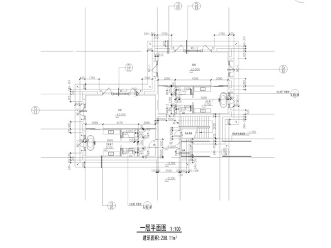 拉萨酒店建筑施工图cad施工图